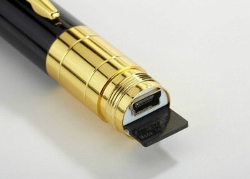 Bolígrafo con cámara de video espía con micrófono 1280 x 960 - 30fps