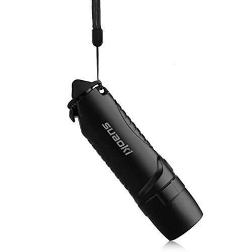 Suaoki TC7 - 5200mAh Linterna LED Recargable Impermeable IPX6 (Cargador Batería Externa, Martillo de Emergencia, Cortador cinturón seguridad, Carga USB)