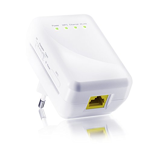 CSL - WLAN de 300 Mbit / repetidor WiFi / punto de acceso WLAN /cliente 11n 2T2R | amplificador de WLAN | frecuencia de 2,4 GHz | 3 modos de servicio (repetidor, punto de acceso, cliente) | asignación de IP por DHCP | 2T2R MIMO | tecla WPS (Wi-Fi Protecte