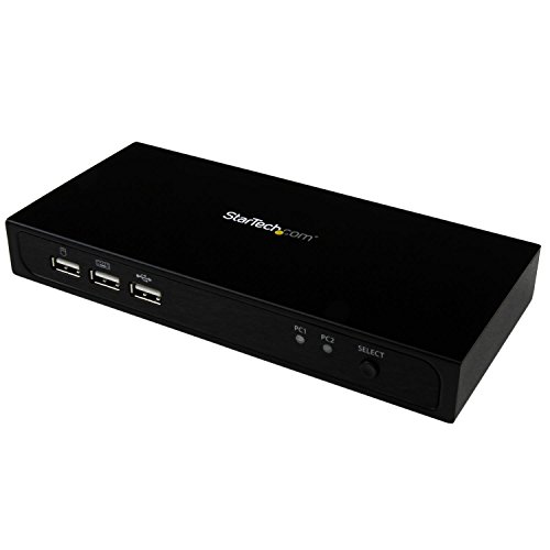StarTech.com SV231DPU2 - Switch KVM de 2 puertos DisplayPort USB 2.0 4K