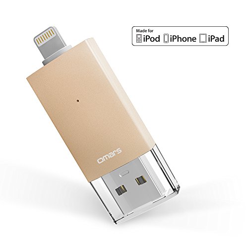 [Certificado por Apple MFI] OMARS 2ª generación Memoria USB 3.0 64GB para IPhone, IPad, MacBook, Computadoras, Laptops Flash Drive con conector rayo [Compatible con iOS9]