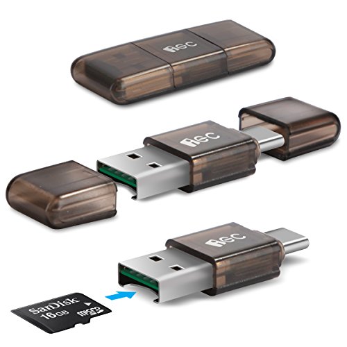 EC Technology Lector de Tarjeta de Memoria Flash de Alta Velocidad con Puerto USB 3.0 Tipo C/A a Micro SD