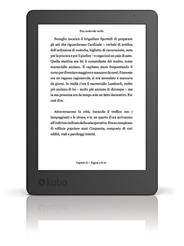 Kobo Aura  N236-KU-BK-K-EP - E-Reader de 6'', 2da Edicion (USB 2.0,  4 GB, 1024 x 758 pixeles), color negro