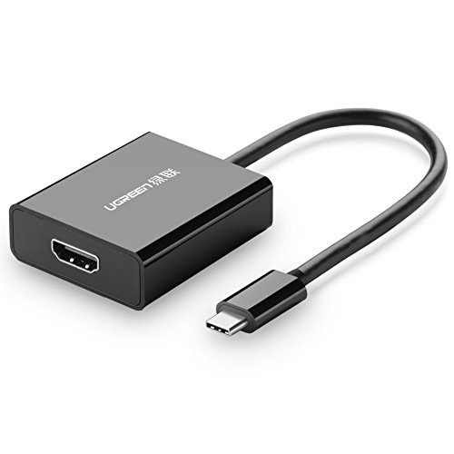 USB 3.1 Tipo C a HDMI, Ugreen Adaptador AV Digital USB Type C 3.1 a HDMI Conversor de Alta Resolución 4Kx2K (Blanco)