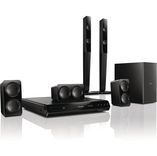Philips HTD3540/12 - Equipo de Home Cinema 5.1 de 300 W (HDMI, USB), negro
