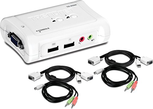 TRENDnet TK-209K - Kit para KVM switch USB de 2 puertos con audio