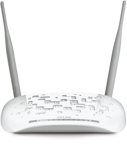 TP-LINK TD-W8968 - Modem Router inalámbrico para conexiones telefónicas (N300 Mbps, WPS, puerto USB)