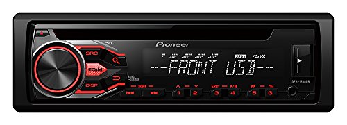Pioneer DEH-1800UB - Autorradio, blanco y rojo