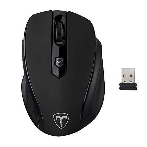 VicTsing - Ratón (inalámbrico,2400 dpi), color negro