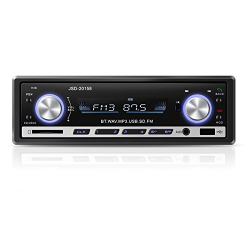 GHB Radio de Coche Bluetooth Auto Radio AM FM USB MP3 Audio Estéreo In-Dash WMA APE FLAC WAV Pantalla LCD Bluetooth Manos Libres