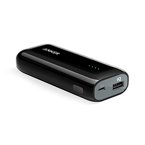 Anker Astro E1 5200mAh Batería Externa Cargador Portátil con Tecnología PowerIQ compatible con iPhone, iPad Mini, Samsung, Nexus, BQ, Xiaomi, HTC y más.
