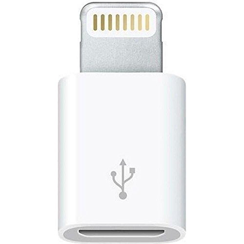 Apple MD820ZM/A - Adaptador de conector Lightning a micro USB, blanco