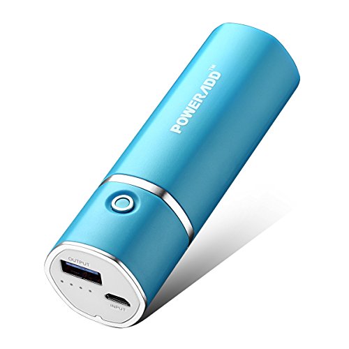Poweradd Slim 2 5000mAh Cargador Móvil Portátil Batería Power Bank para IPhone Smartphones de Android Reproductor de MP3 Cámaras Digitales y Más reciente iphone7 Color - Azul