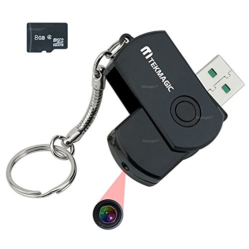 TEKMAGIC 8GB Mini Cámara Espía Unidad Flash USB DV Videocámara Portátil Grabador de Vídeo con la Función de Audio